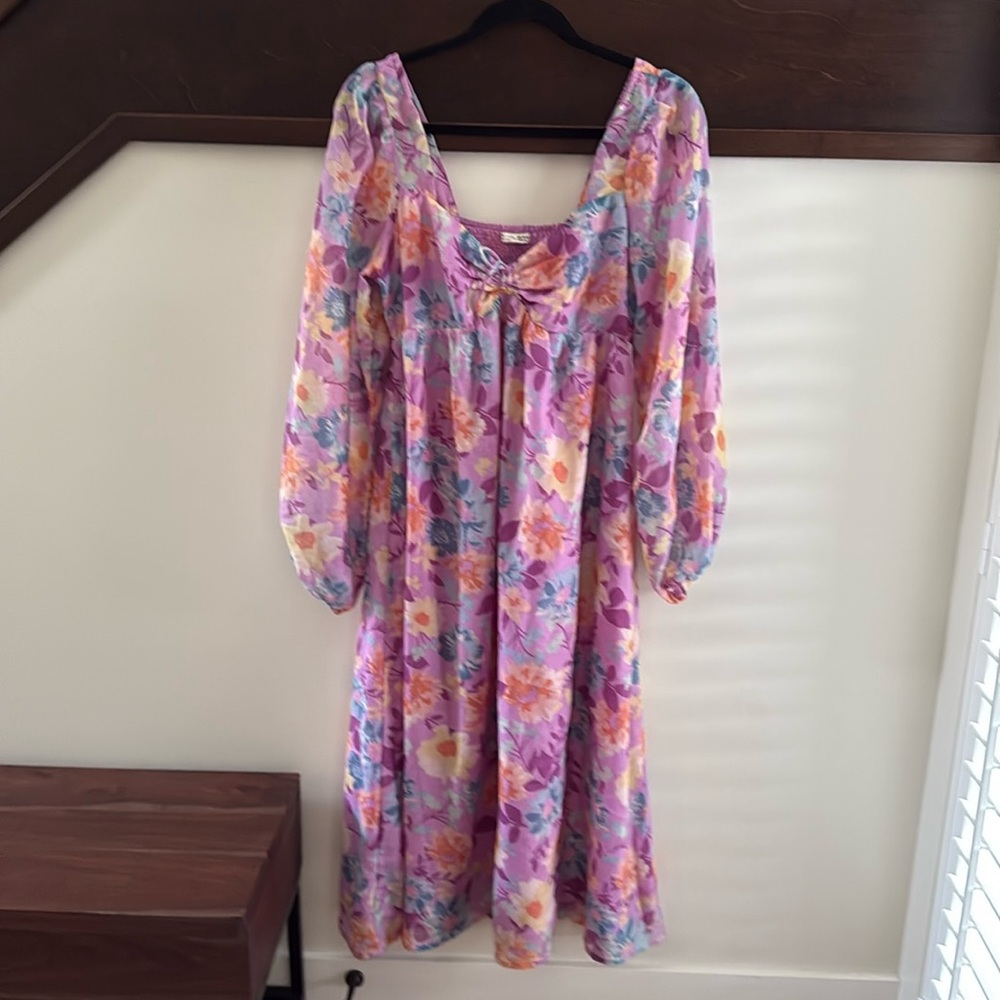 Billabong x The Salty Blond Sz M Paradise Love Bohemian Floral Midi Dress